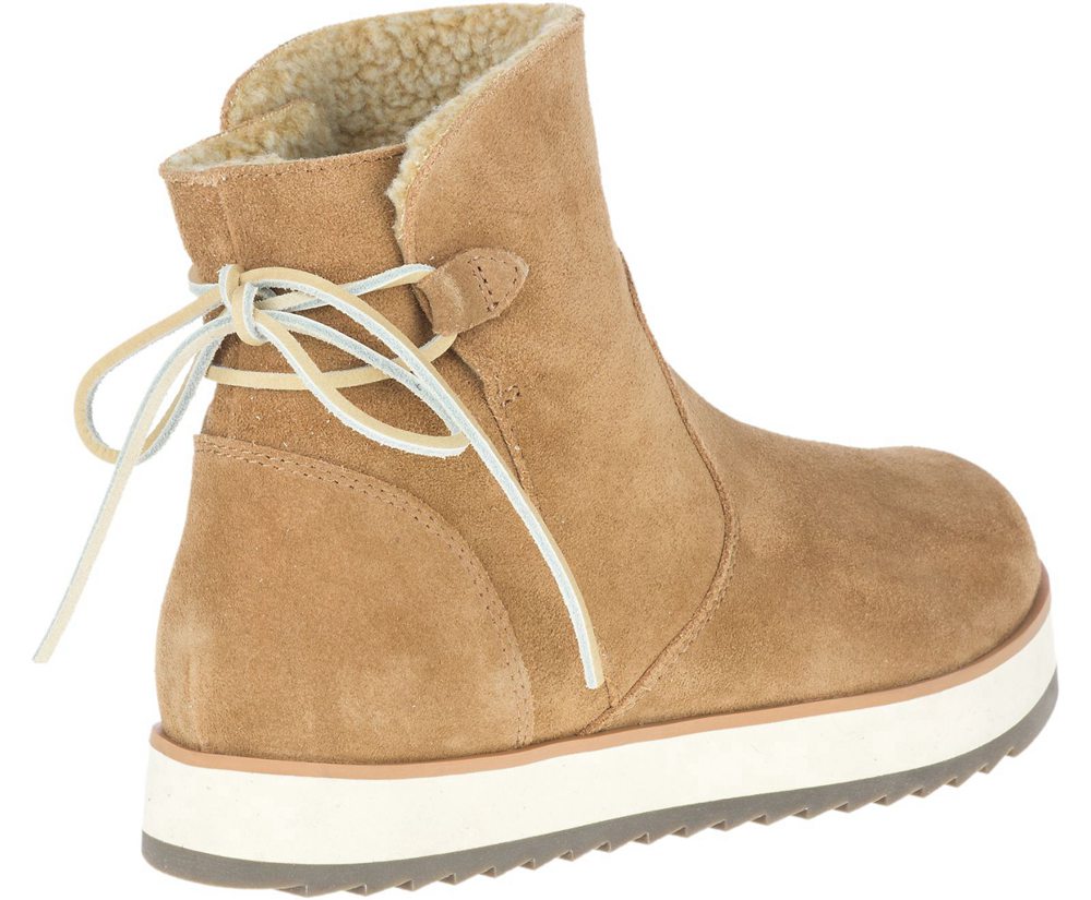 Merrell Boots Brown - Juno Bluff Polar Waterproof - Womens 65AQLVCBF